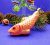 Antique Glass Christmas Toy Gold fish. Soviet Vintage Xmas Decor