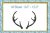 Antler machine embroidry design