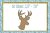 Deer head machine embroidery design