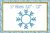 Frame for Monogram with Snowflakes