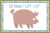 Pig machine embroidery design