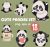 Cute pandas hand drawn clipart, Digital item