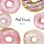 Watercolor Donuts Clipart, Pink Cute Donuts PNG