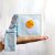 Blue felt baby activity book with fried egg, Toddler quiet book