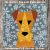 Fox terrier quilt block pattern in technology Paper Piecing