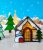 Stained Glass Pattern 3D House Christmas Village Series 01 Led Night Light