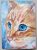 ACEO Original Oil Painting Cute Ginger Cat