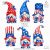 Patriotic Gnomes clipart 4th Of July Independence Day Stars Stripes