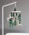 Baby mobile with hare and leaves, woodland nursery, Baby shower
