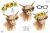 Highland cow with sunflowers clipart PNG