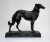 Vintage Cast Iron Statuette Dog. Antique figurine Hunting dog