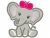 Baby Elephant for Girls Nursery Machine embroidery design