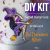 DIY KIT for witch brooch craft, Jewelry Embroidery Kit