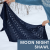 Lace asymmetrical shawl knitting pattern (pdf + video)
