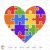 Puzzle Heart Svg Cutting file Clipart Png