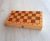 Soviet small chess board – wooden folding 21 mm square chess box vintage