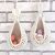 French style decor 2 white lungs hanging jute storage baskets