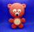 Vintage Soviet Plastic Toy Bear.Antique Toy USSR.Red Teddy Bear