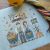Pumpkins for sale Primitive Cross stitch pattern PDF Download