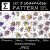 Seamless Pattern. Floral. Lilies, Bees, Dragonflies, Stars.