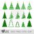 Christmas tree SVG | Christmas decor | laser cut file for Cricut, Silhouette, vinyl cutting file | Vector clipart