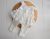 Cream lace newborn girl outfit : Top and pants photo prop