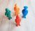 Russian vintage colored blowish soldiers toys plastic