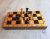 Soviet wooden chess set small – chess game 1980s vintage