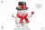 Snowman digital clipart png, Cute characters