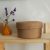 Beige soft rope basket with lid for home decor