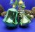 Soviet Vintage Glass Christmas tree toy Bells. Antique Xmas toy