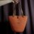 Terracotta cotton rope bag for woman