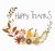 Thanksgiving Frames borders vector, Autumn animals clipart, Fall