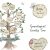 Watercolor family genealogical tree clipart