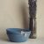 One blue rope basket bowl for home decor