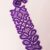 Unique purple tie for women. Bobbin lace. Free shipping.