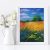 Wheat Field Painting 8*12″ Cornflowers Acrylic Art Yalozik