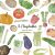 Watercolor vegetables clipart. Abc veggies. Alphabet vegetable clip art.