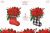 Сhristmas Watercolor clipart. Сhristmas socks. Hand Painted