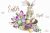 Watercolor Easter clipart, Cute wreath, bunny, easter eggs png