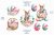Watercolor Easter clipart PNG, Cute bunny clipart, easter eggs