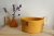 Yellow soft rope basket for home decor