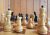 Soviet chess Yunost – vintage Russian wooden chess set 1980s