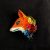Fox in flowers. Custom brooches with animals