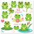 Cute frogs PNG clip art