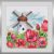 Windmill Modern Cross Stitch Pattern PDF file. Poppy cross stitch. Embroidery room wall decor