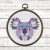 Geometric Koala cross stitch pattern modern, Geometric animals