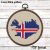 Iceland Map Cross Stitch pattern modern, Icelandic Flag Xstitch