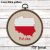 Poland Map Cross Stitch pattern modern, Polish Flag Xstitch chart