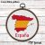 Map of Spain Cross Stitch Pattern Modern, Spanish Flag Xstitch